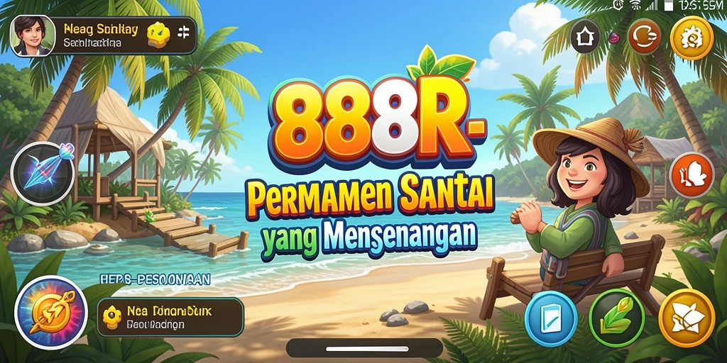 Tangkapan layar utama <strong>888R</strong> menampilkan gameplay santai yang mengasyikkan.
