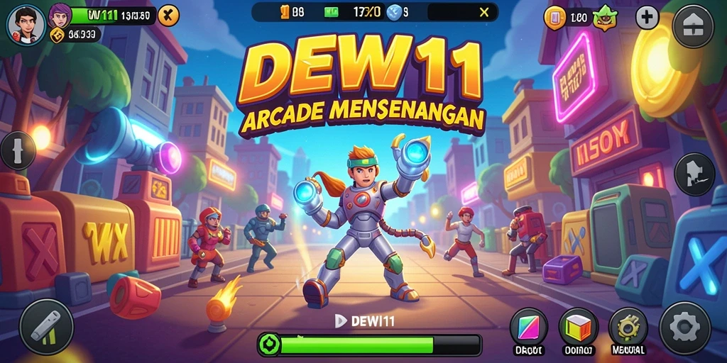 Tampilan menarik dari gameplay DEWI11 menampilkan aksi seru dan tantangan mendebarkan.