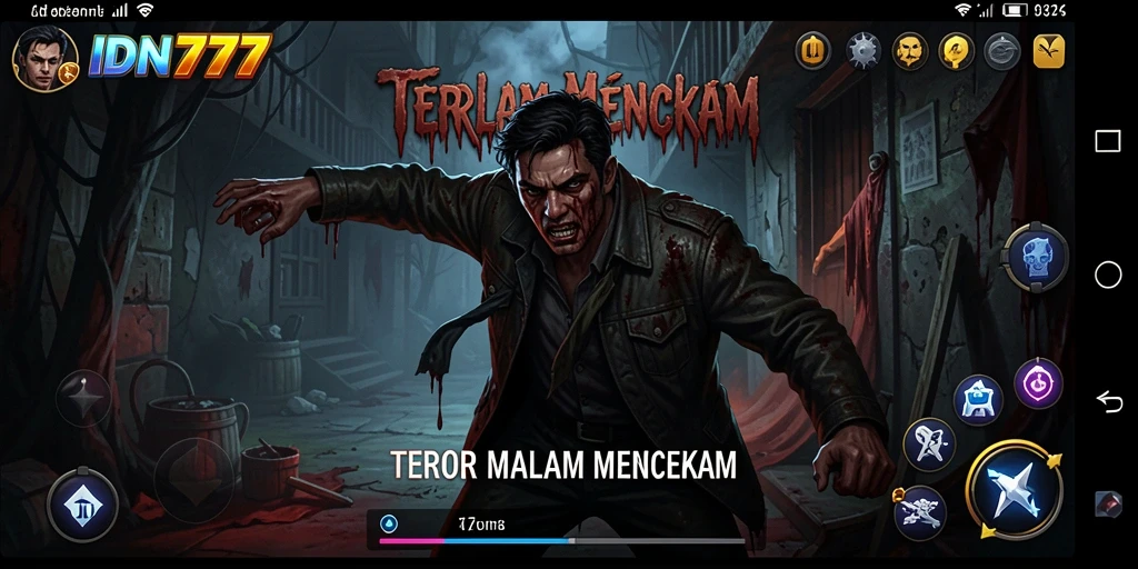 Tampilan menakutkan dari gameplay IDN777 yang memikat dan mencekam.