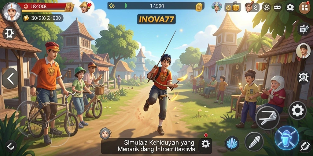 Menampilkan gameplay mendalam dalam INOVA77 yang memukau dan interaktif.