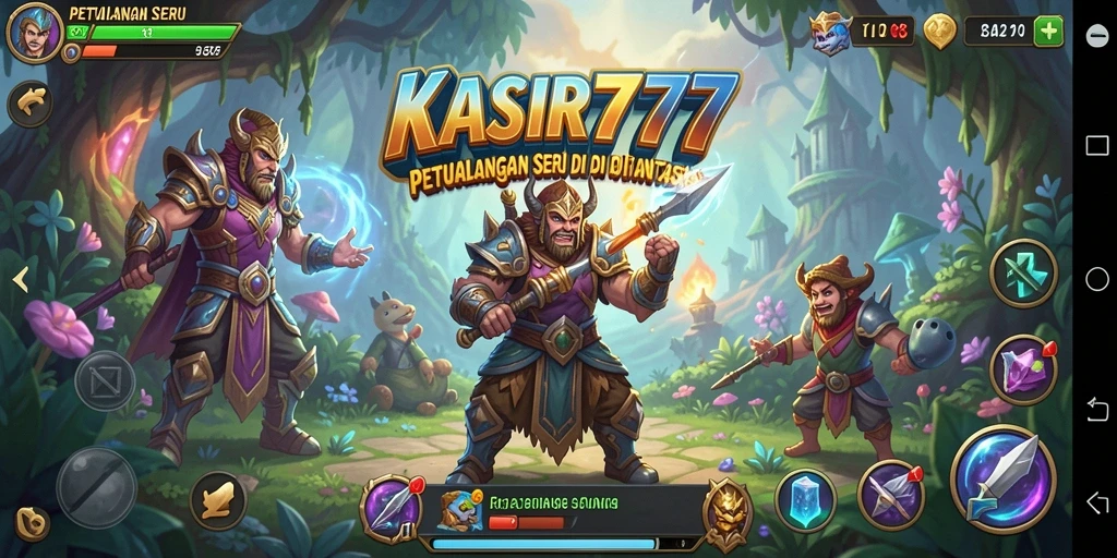 Screenshot menunjukkan aksi seru dalam gameplay KASIR777.