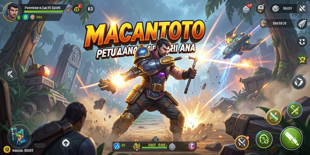 Tampilan gameplay MACANTOTO yang seru dan mendebarkan dalam aksi.