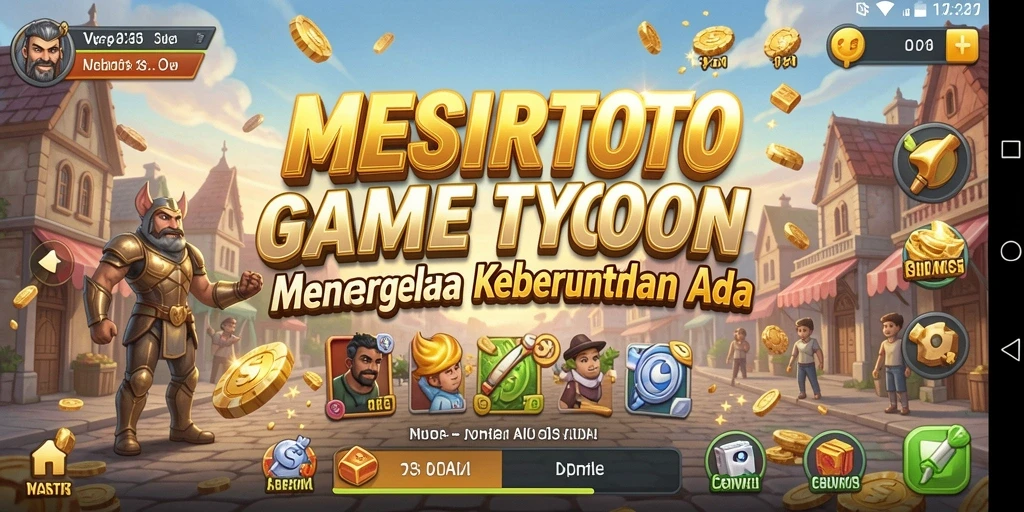 Screenshot utama MESIRTOTO menampilkan gameplay Tycoon yang seru dan interaktif.