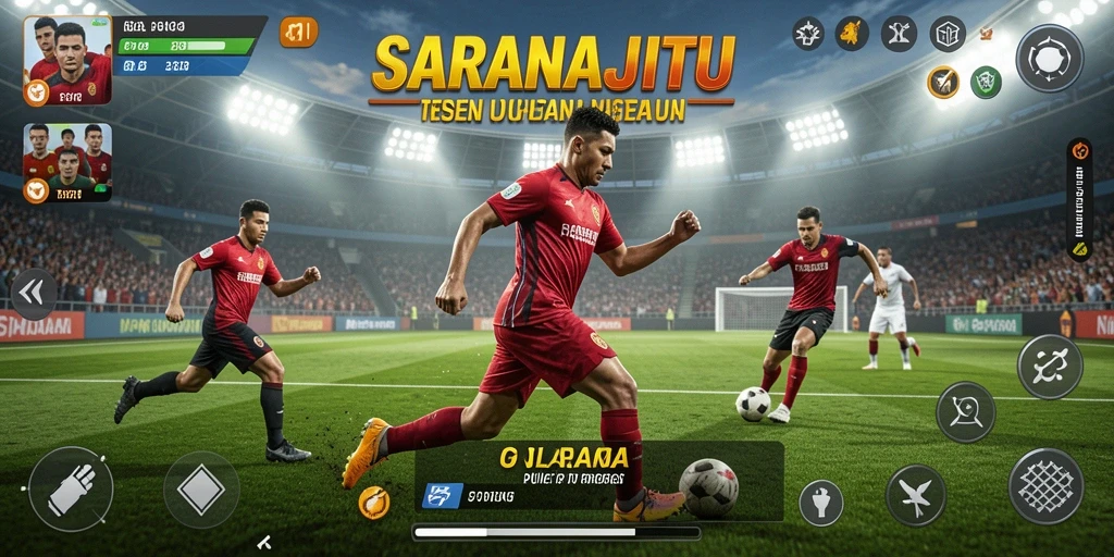 Tampilan utama gameplay SARANAJITU yang menarik dan interaktif.