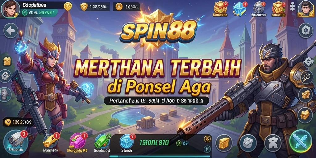 Gameplay SPIN88 menampilkan serangan menara yang strategis melawan gelombang musuh.