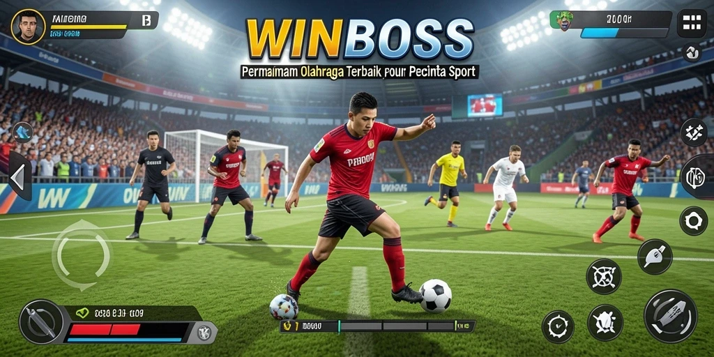 Tangkapan layar <strong>WINBOSS</strong> menampilkan aksi seru dalam pertandingan olahraga.