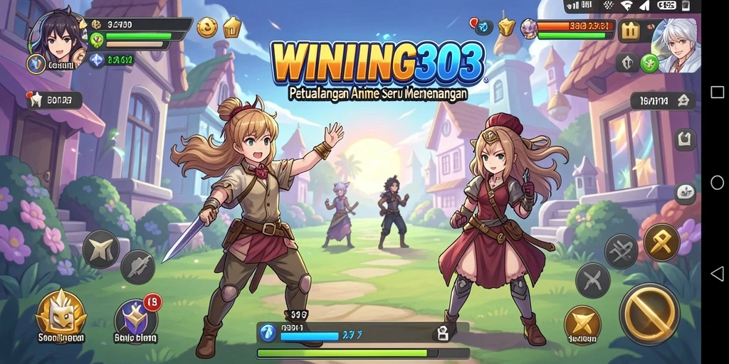 Tangkapan layar yang menunjukkan pertarungan seru dalam gameplay Anime.
