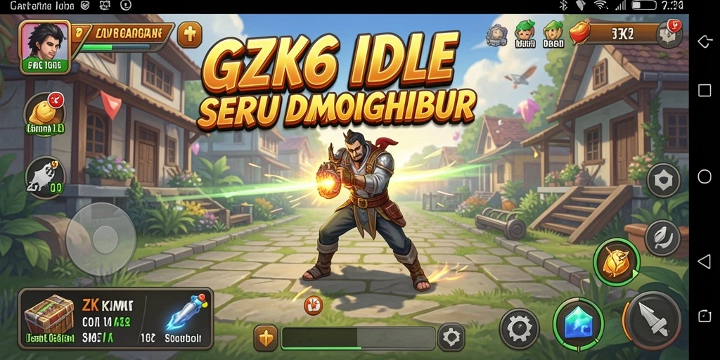 Tampilan gameplay ZK6 yang menarik dan penuh warna.